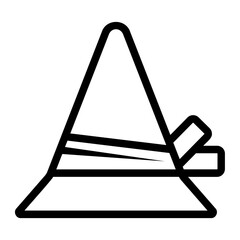 hat Line Icon