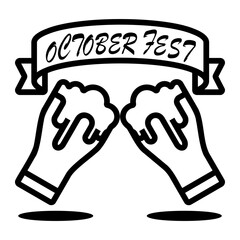octoberfest Line Icon
