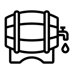 wine Line Icon