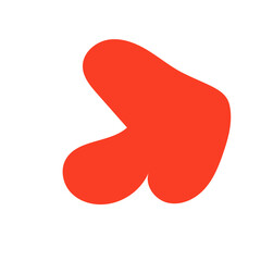 Red abstract Shapes vector decoration 