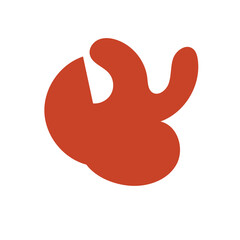 Red abstract Shapes vector decoration 