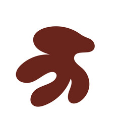 Red abstract Shapes vector decoration 