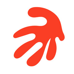 Red abstract Shapes vector decoration 