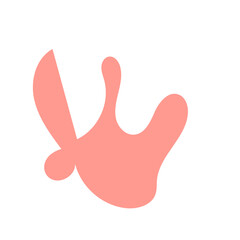 Red abstract Shapes vector decoration 