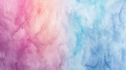 Obraz premium A vibrant watercolor texture blending soft pink and blue hues, perfect for backgrounds, designs, or artistic projects.