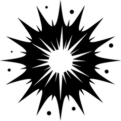 Burst isolated on white,  burst vector illustration,  mystic burst vector art,  burst silhouette,  burst vector icon,  mystic burst cartoon line art, eps
