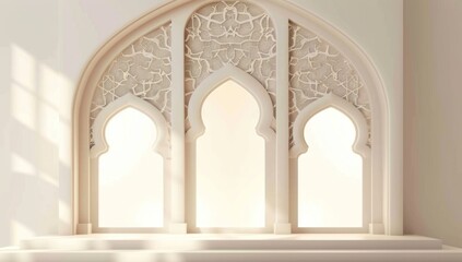Obraz premium Islamic Architecture with Three Arches