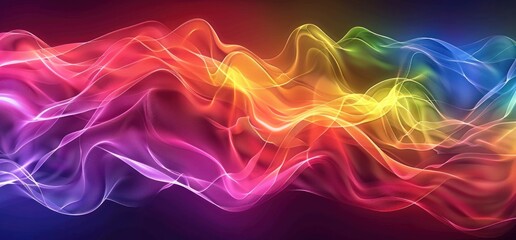 Fototapeta premium Abstract Colorful Smoke Waves