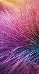 Fototapeta premium close up purple and blue feather