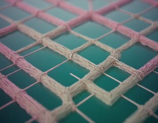 close up green and pink background