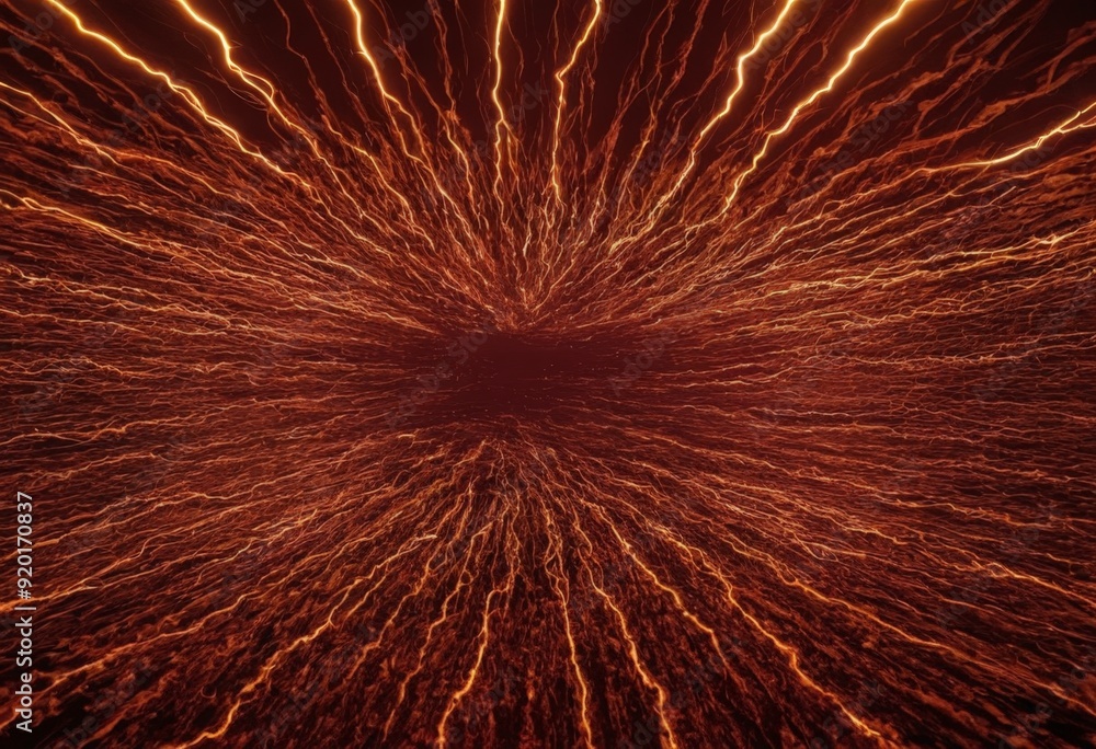 Poster dark red background with large explosion sparks
