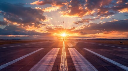 Sunset Runway