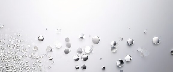 water drops on white background