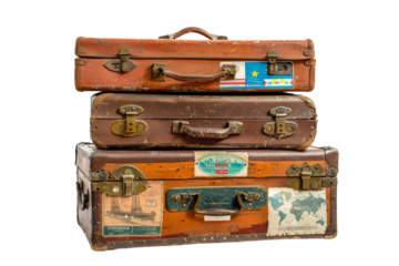 Vintage Suitcases Stacked