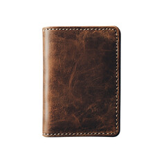 Rustic Leather Wallet, transparent background, white background