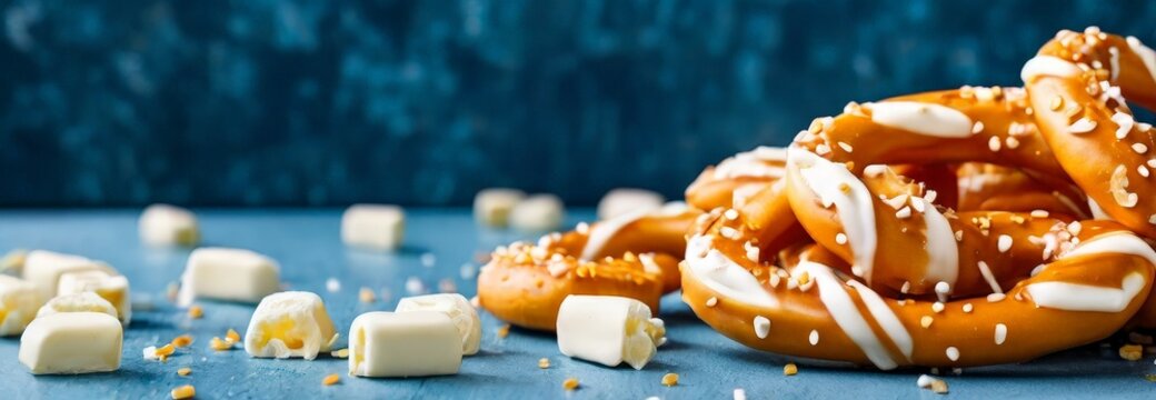 pretti pretti with white chocolate and caramel