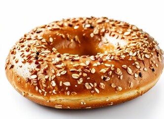 bagel with sesame and sesame seeds