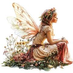 Enchanted Twilight, transparent background, white background