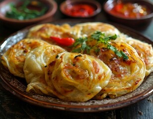 plate food on table
