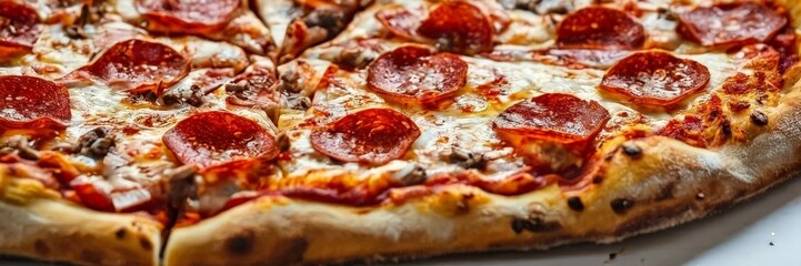 pizza with pepperoni and cheese