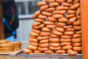 piles of ring cakes