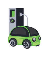 electric car plug in station