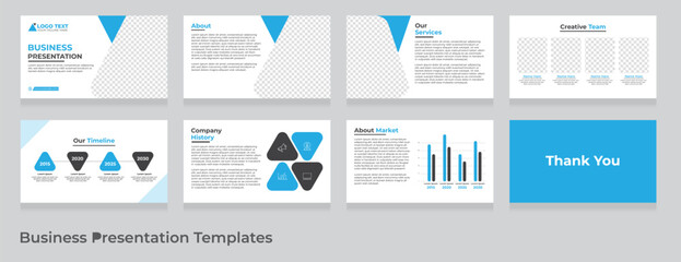Vector business presentation powerpoint template design