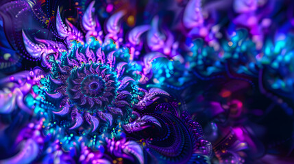 A colorful spiral with a rainbow of colors. The spiral is very large and has a lot of detail. 