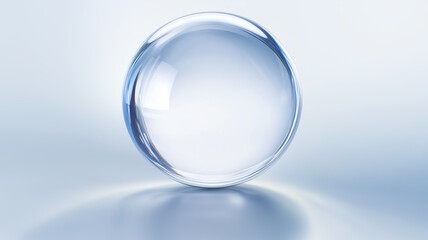 crystal ball on white background
