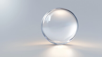 crystal ball on white background