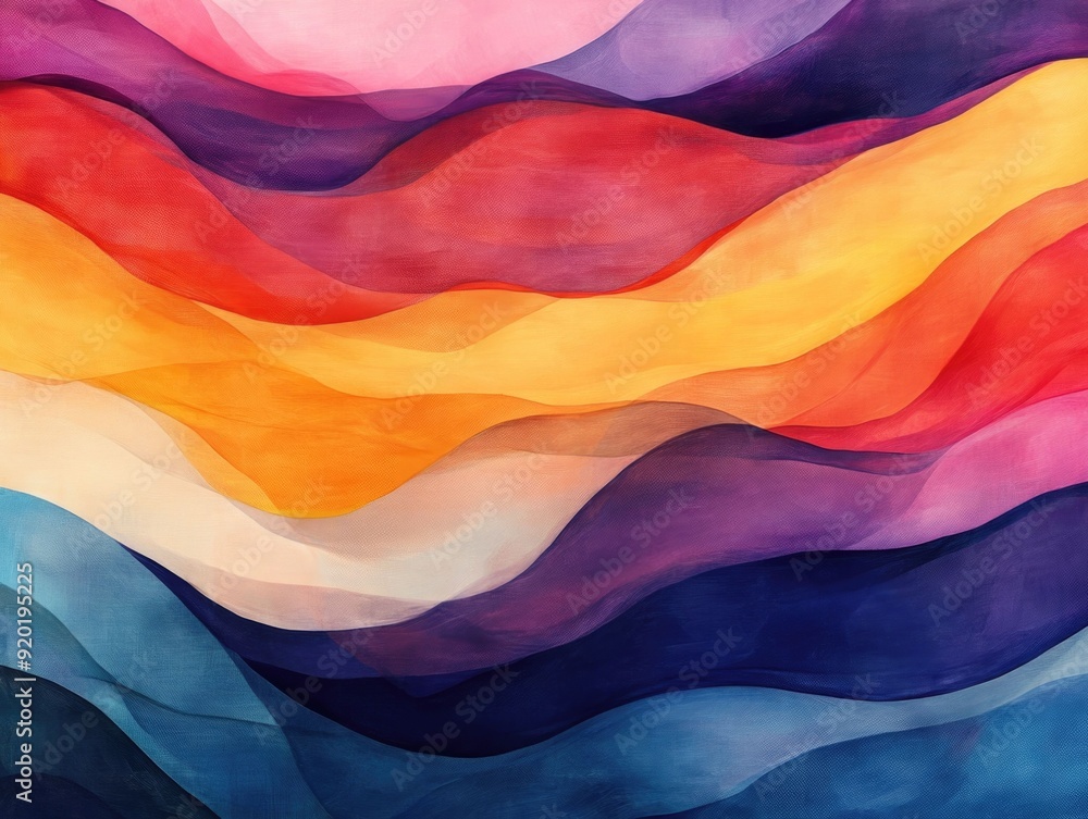 Poster stunning abstract digital artwork featuring organic fluid forms with overlapping transparency effect