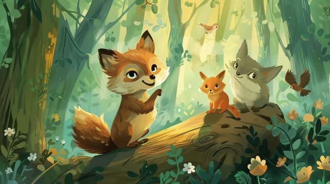 Playful animal-themed retellings of parables