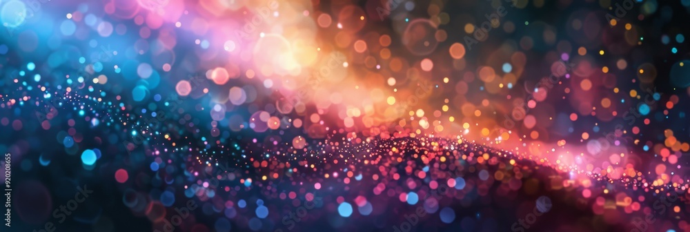 Poster a colorful abstract background with stunning light effects and enchanting bokeh, perfect for creativ