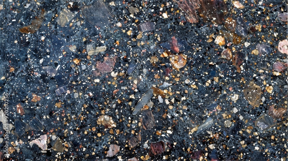 Poster the closeup of a granite tile reveals a luxurious display of various colors and speckles as if someo