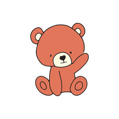 baby bear different pose. baby bear sleep on clous, bear cooking cakes, bear on blank banner, bear eaten soup, bear happy picnic, 