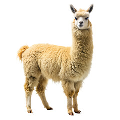 Fototapeta premium alpaca isolated on transparent background