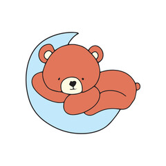 baby bear different pose. baby bear sleep on clous, bear cooking cakes, bear on blank banner, bear eaten soup, bear happy picnic, 