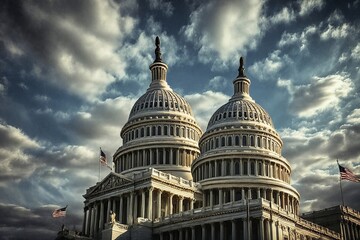Capitol Building under Cloudy Sky Capitol Building under Cloudy Sky