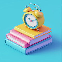 3d illustration for reading with the essential book