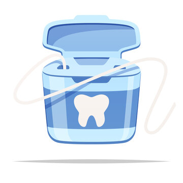 recommend clip art: Dental floss vector isolated illustration
