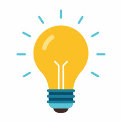 Light Bulb vector art Illustration