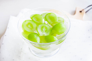 手作りシャインマスカットゼリー