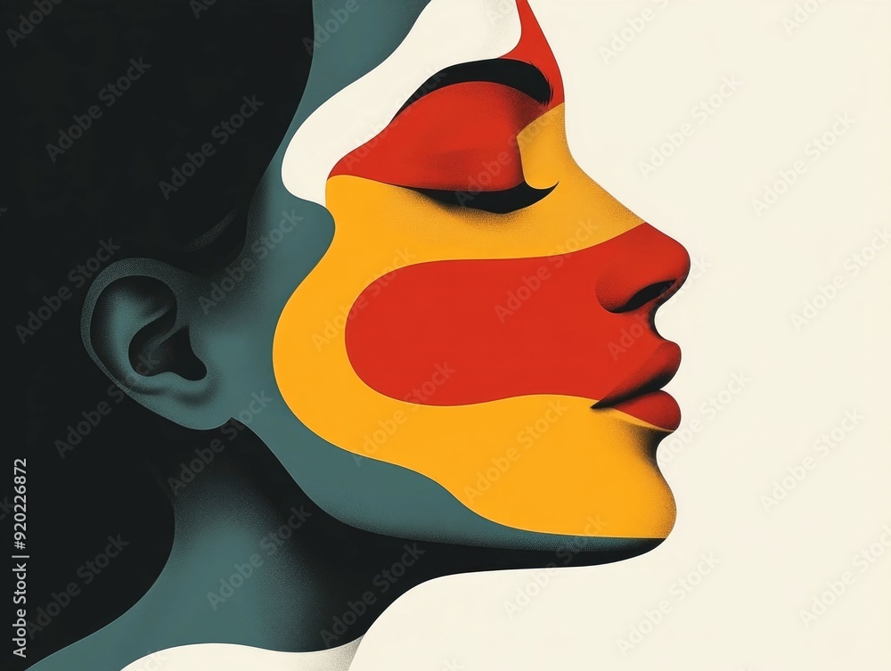 Poster captivating minimalist abstract art piece evoking fleeting emotions through a harmonious composition
