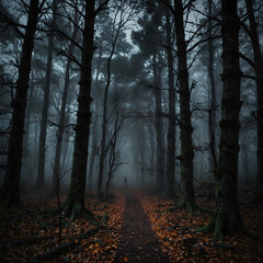 Fototapeta premium fog in the forest