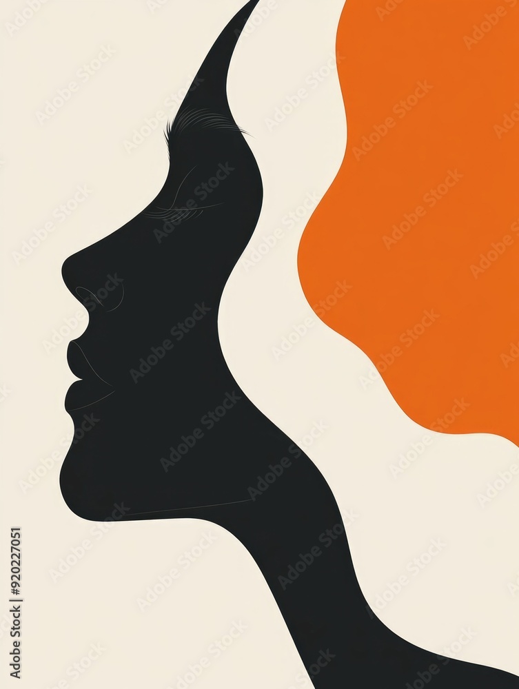 Poster subtle emotional minimalist palette flat design abstract a modern contemporary digital art piece wit
