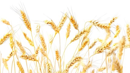 Fototapeta premium Barley wheat oats seed on white background