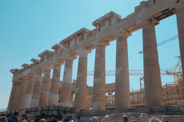 The Parthenon under construction