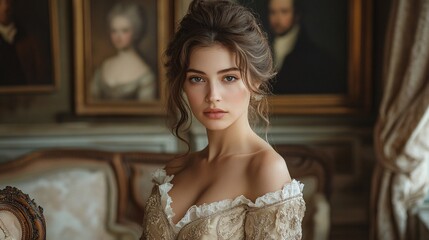 Fototapeta premium Timeless Portrait of a British Royal Woman