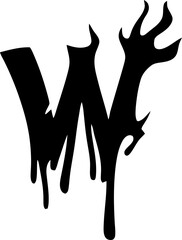 Tribal hardcore alphabet