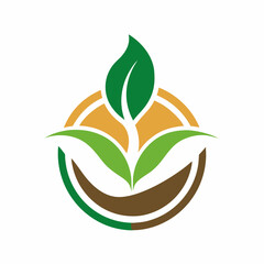 Creative seed logo design growth and transformation vector art Illustration
